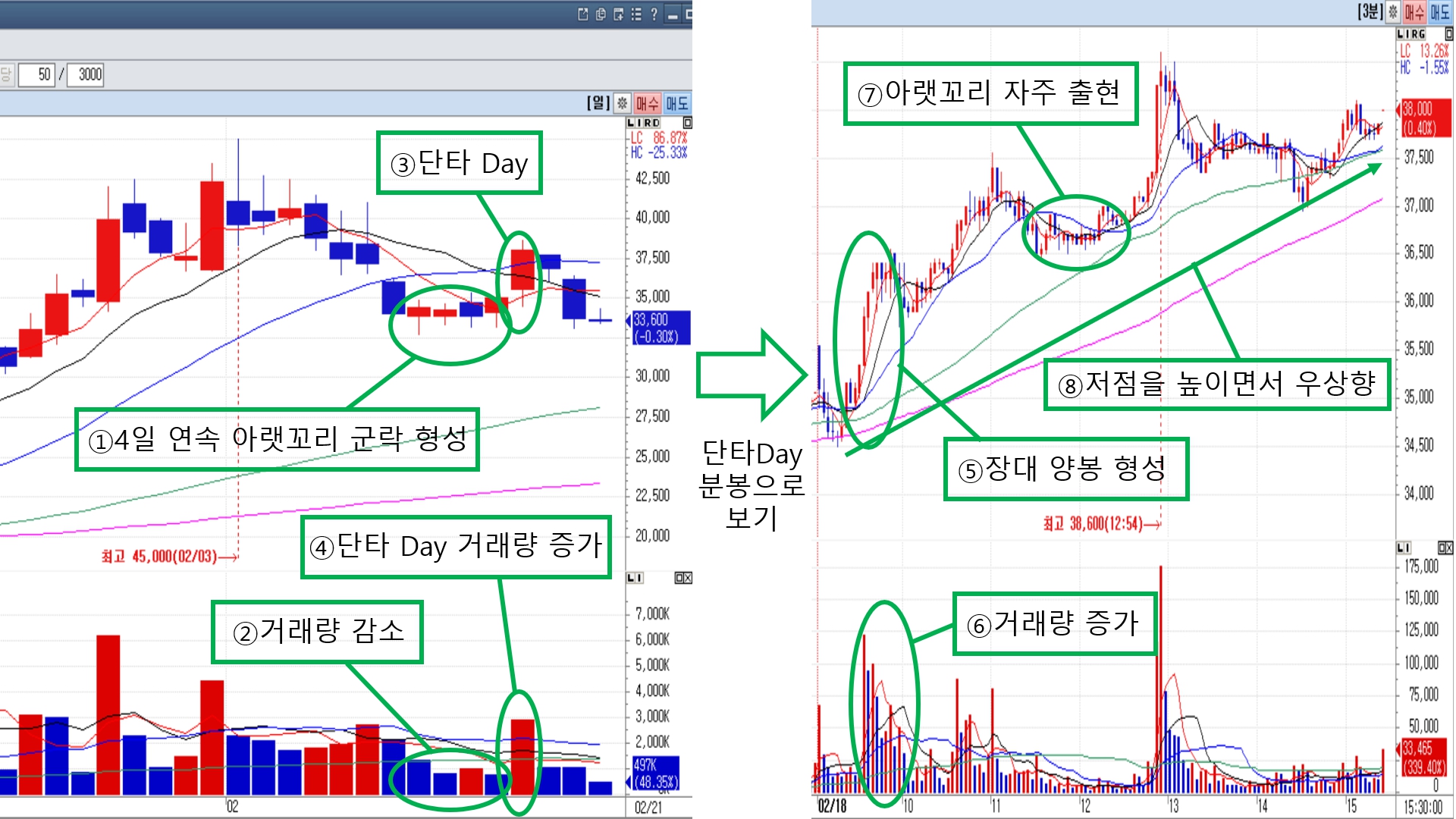차트분석] 아랫꼬리(밑꼬리) 군락 형성...상승을 위한 매집 - 파이낸스데일리
