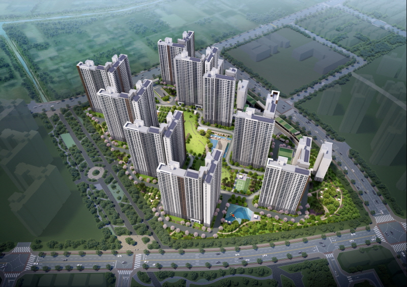 풍무 푸르지오 더마크 조감도