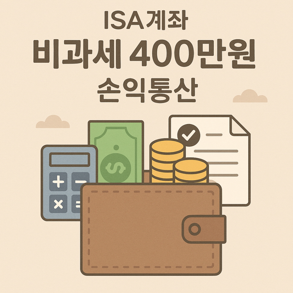 ISA계좌 비과세 400만원 손익통산 그림