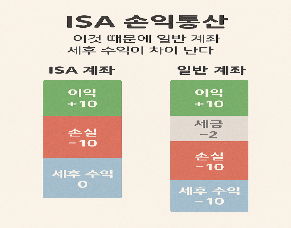 ISA 손익통산 vs 일반계좌 손익통산으로 세후 수익 차이 난다