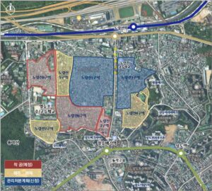 노량진 재정비촉진지구 위치도(2025.11.20기준). 사진=서울시