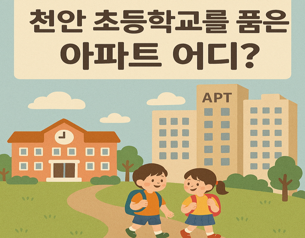 천안 초등학교를 품은 아파트 어디? 그림=AI