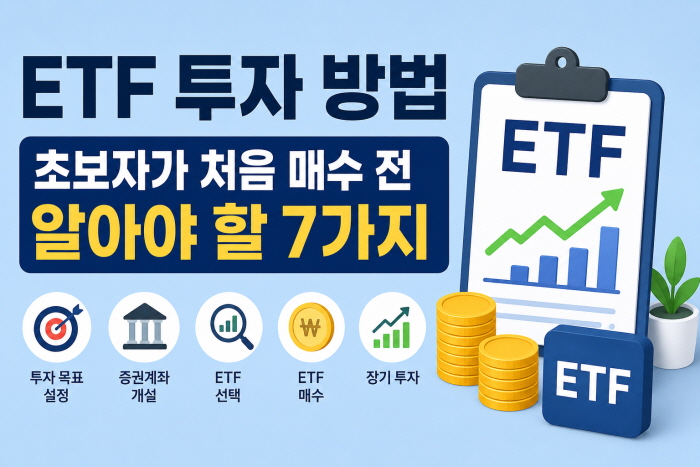 ETF 투자 방법 초보자가 처음 매수 전 알아야 할 7가지. 그림=AI[꾸미기]