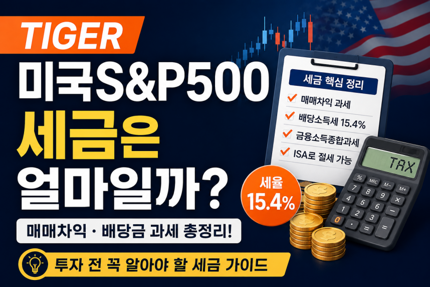TIGER 미국S&P500세금은 얼마일까?