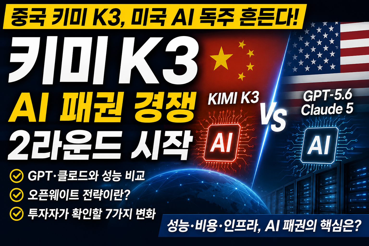 키미 K3 AI패권 경쟁 2라운드 시작